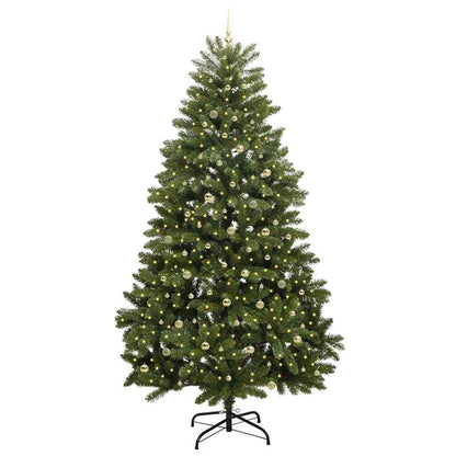 vidaXL Artificial Christmas Tree 270 cm 300 LEDs Warm White Green 3