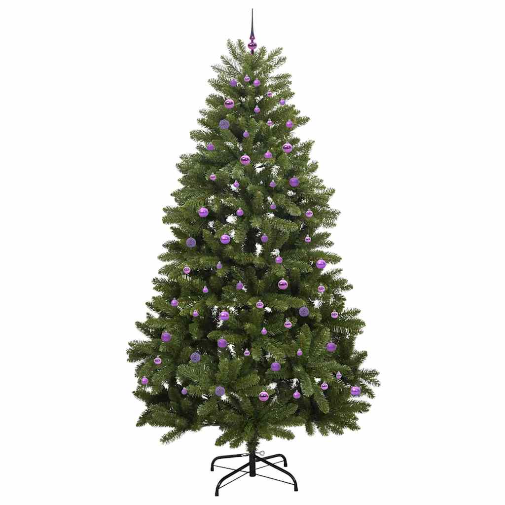 vidaXL Artificial Christmas Tree 270 cm 300 LEDs Warm White Green 4
