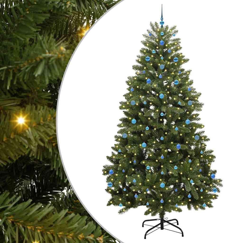 vidaXL Artificial Christmas Tree 270 cm 300 LEDs Warm White Green 2