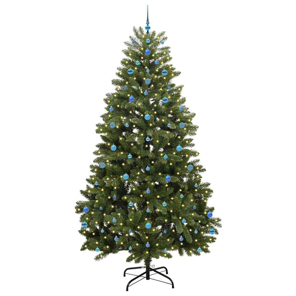 vidaXL Artificial Christmas Tree 270 cm 300 LEDs Warm White Green 3