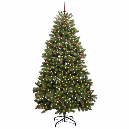 vidaXL Artificial Christmas Tree 300 cm 300 LEDs Warm White Green 3