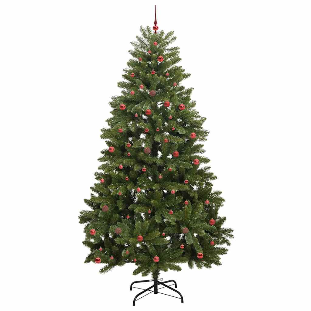 vidaXL Artificial Christmas Tree 300 cm 300 LEDs Warm White Green 4
