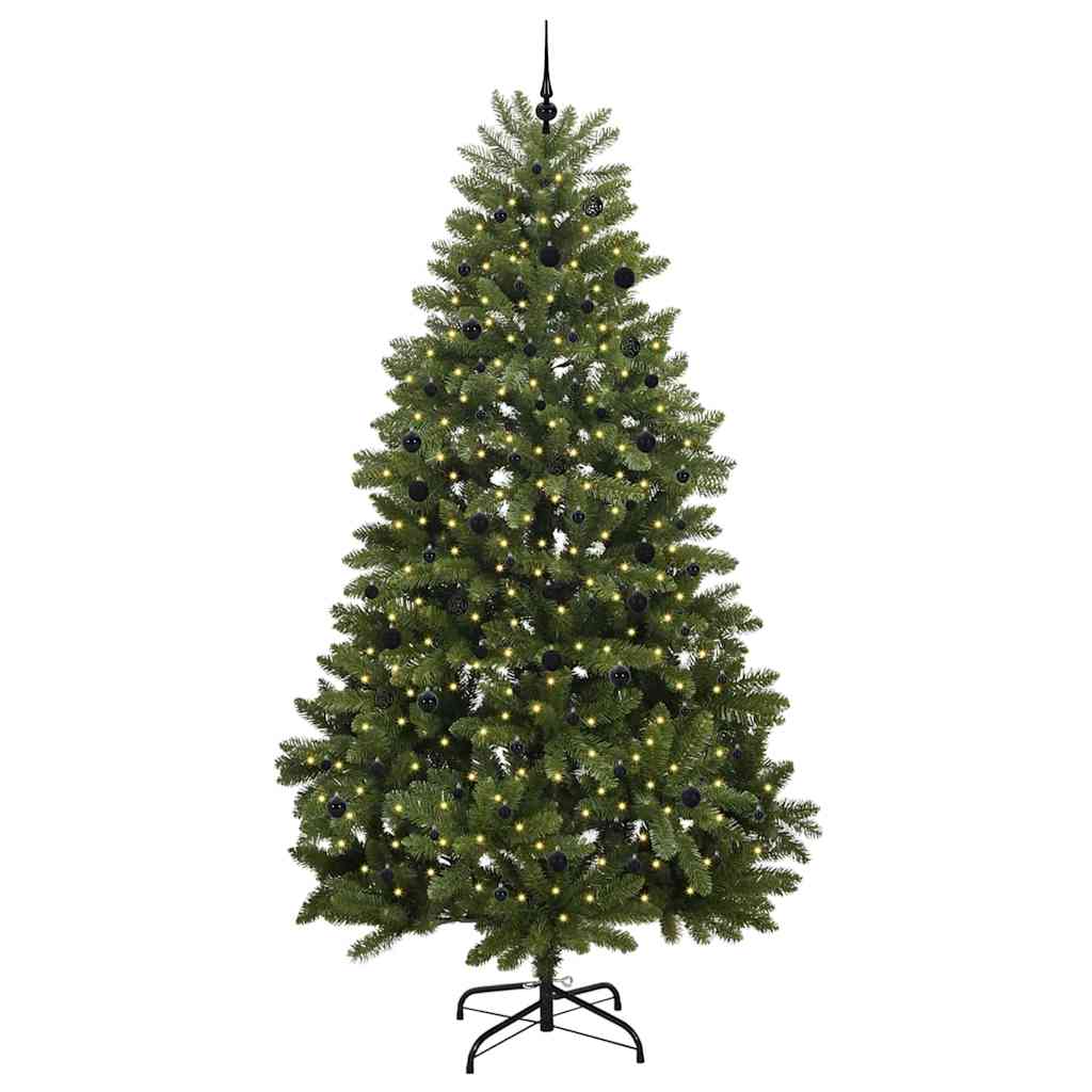 vidaXL Artificial Christmas Tree 300 cm 300 LEDs Warm White Green 3