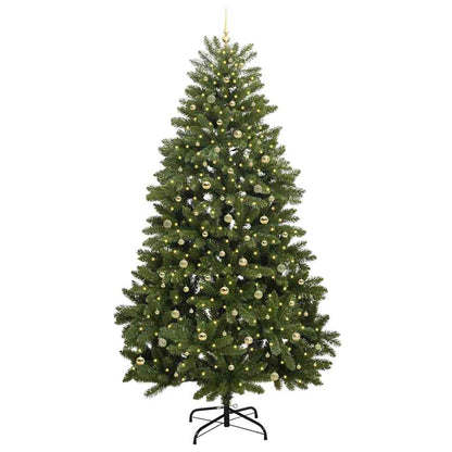 vidaXL Artificial Christmas Tree 300 cm 300 LEDs Warm White Green 3
