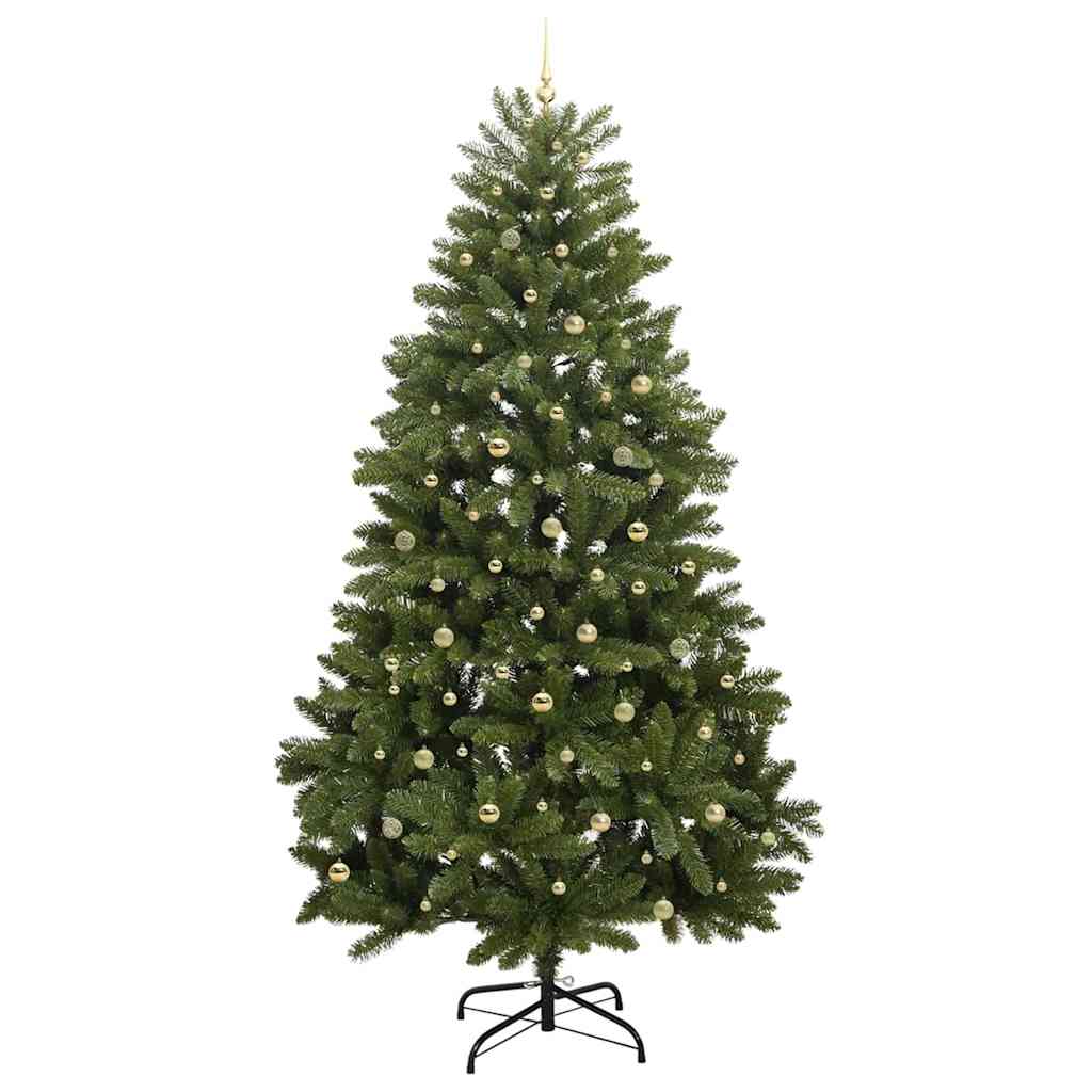 vidaXL Artificial Christmas Tree 300 cm 300 LEDs Warm White Green 4