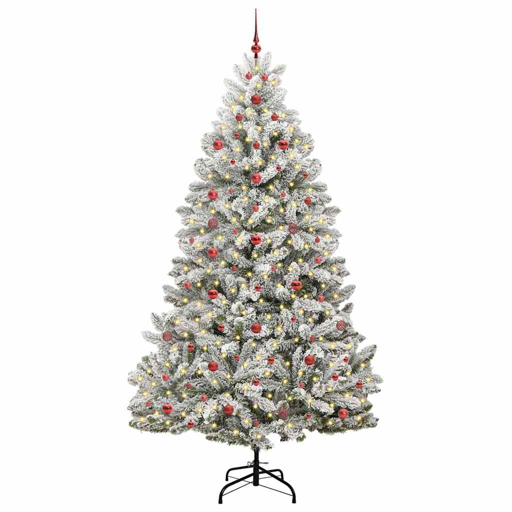 vidaXL Artificial Christmas Tree 240 cm 300 LEDs Warm White 3