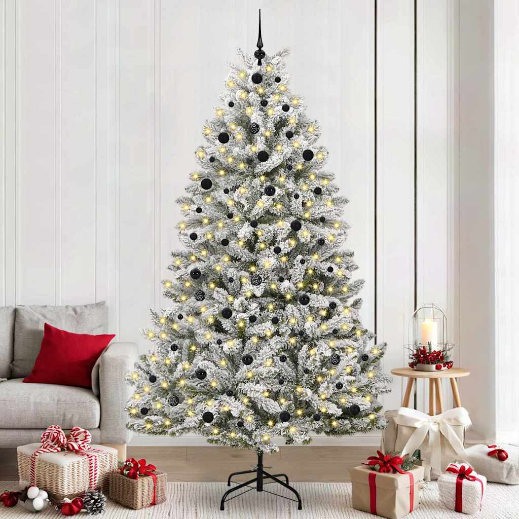 vidaXL Artificial Christmas Tree 240 cm 300 LEDs Warm White 1