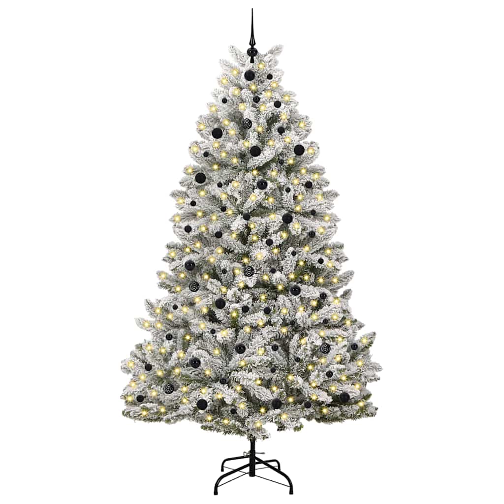 vidaXL Artificial Christmas Tree 240 cm 300 LEDs Warm White 3