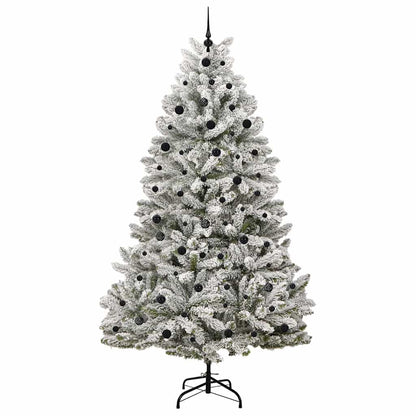 vidaXL Artificial Christmas Tree 240 cm 300 LEDs Warm White 4