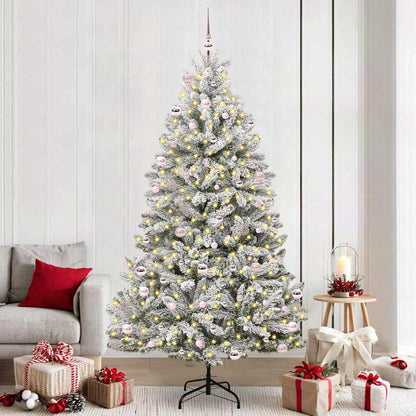 vidaXL Artificial Christmas Tree 240 cm 300 LEDs Warm White 1