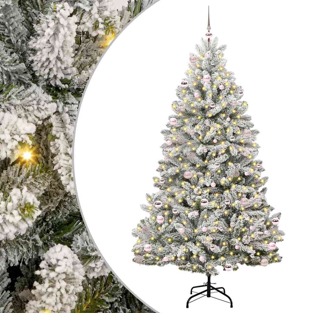 vidaXL Artificial Christmas Tree 240 cm 300 LEDs Warm White 2