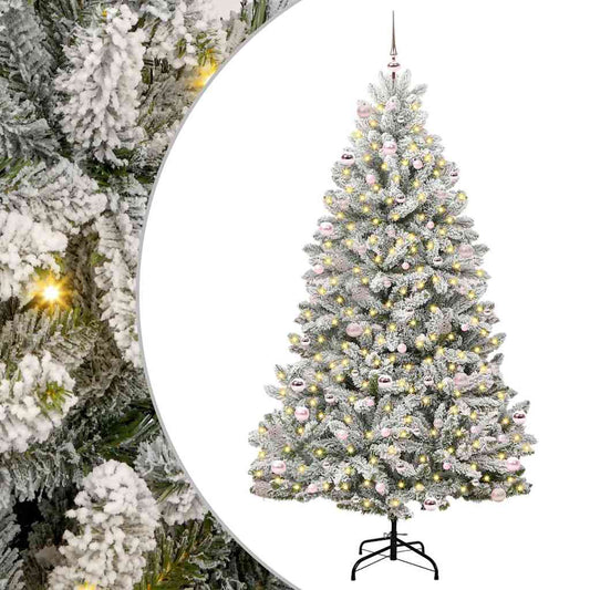 vidaXL Artificial Christmas Tree 240 cm 300 LEDs Warm White 2