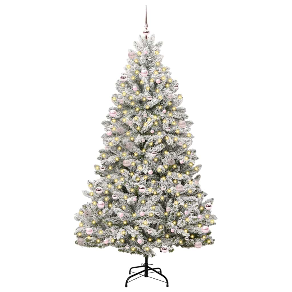 vidaXL Artificial Christmas Tree 240 cm 300 LEDs Warm White 3