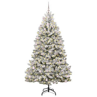 vidaXL Artificial Christmas Tree 240 cm 300 LEDs Warm White 3