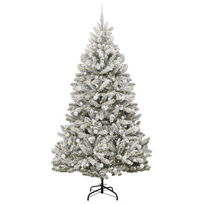 vidaXL Artificial Christmas Tree 240 cm 300 LEDs Warm White 3