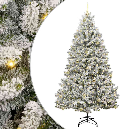 vidaXL Artificial Christmas Tree 240 cm 300 LEDs Warm White 2