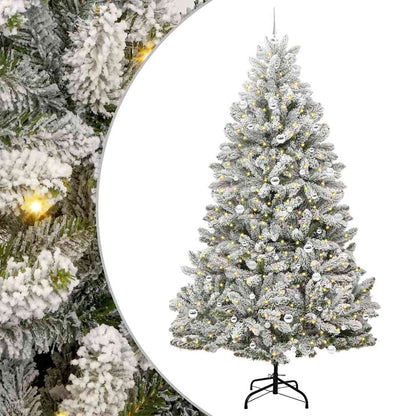 vidaXL Artificial Christmas Tree 240 cm 300 LEDs Warm White 2