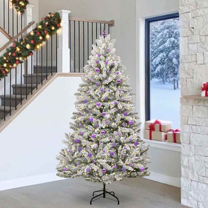 vidaXL Artificial Christmas Tree 240 cm 300 LEDs Warm White 1