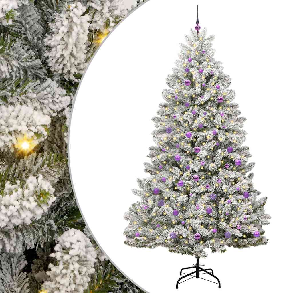 vidaXL Artificial Christmas Tree 240 cm 300 LEDs Warm White 2