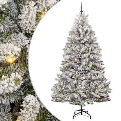 vidaXL Artificial Christmas Tree 240 cm 300 LEDs Warm White 2