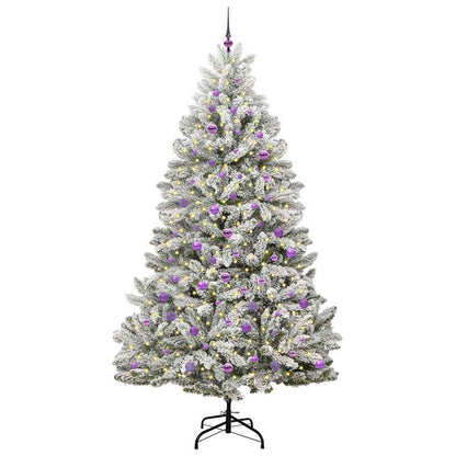vidaXL Artificial Christmas Tree 240 cm 300 LEDs Warm White 3
