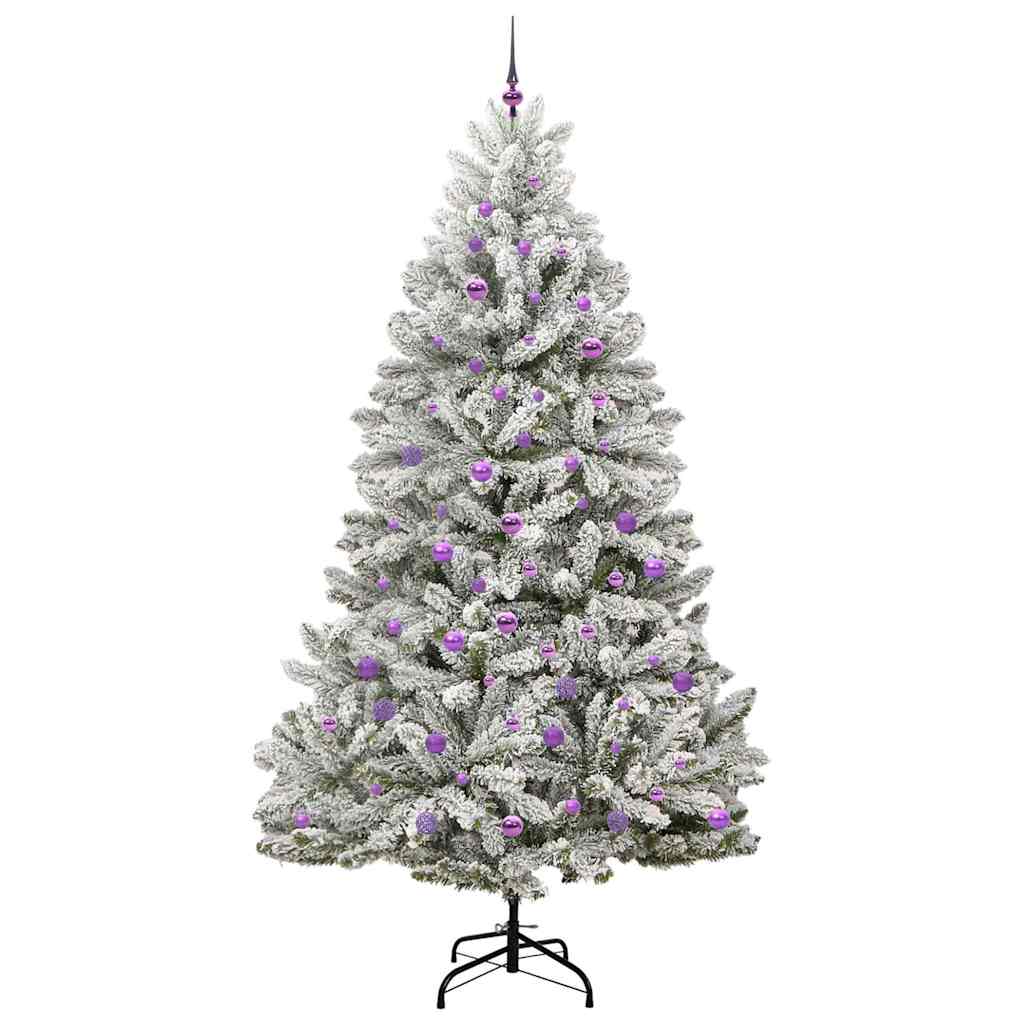 vidaXL Artificial Christmas Tree 240 cm 300 LEDs Warm White 4