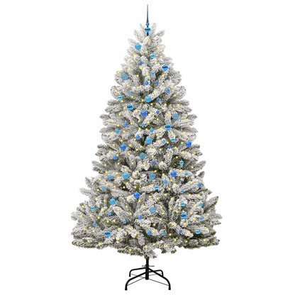 vidaXL Artificial Christmas Tree 240 cm 300 LEDs Warm White 3