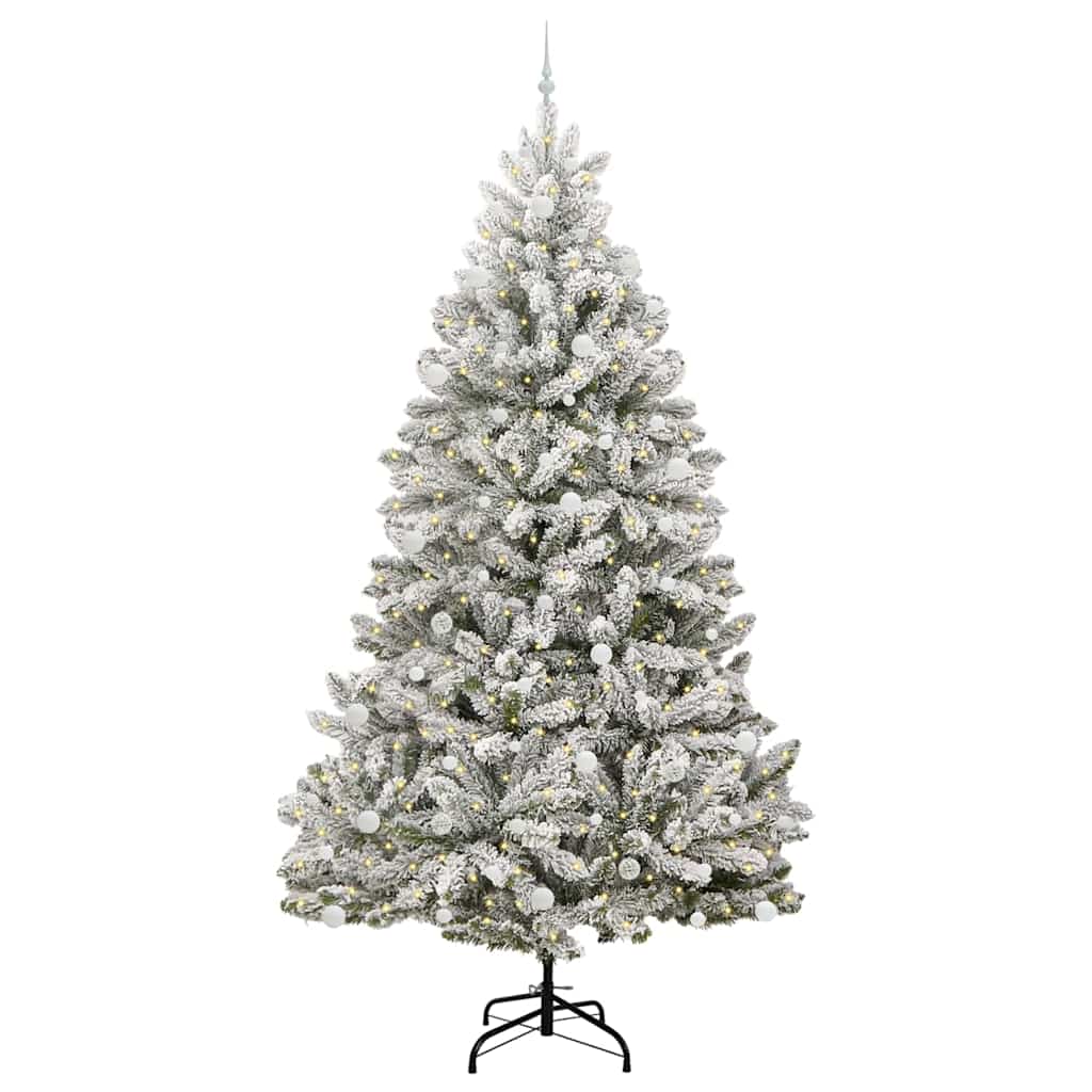 vidaXL Artificial Christmas Tree 270 cm 300 LEDs Warm White 3