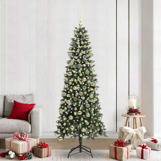 vidaXL Artificial Christmas Tree Green 210 cm 1