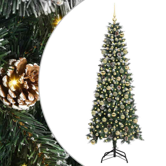 vidaXL Artificial Christmas Tree Green 210 cm 2