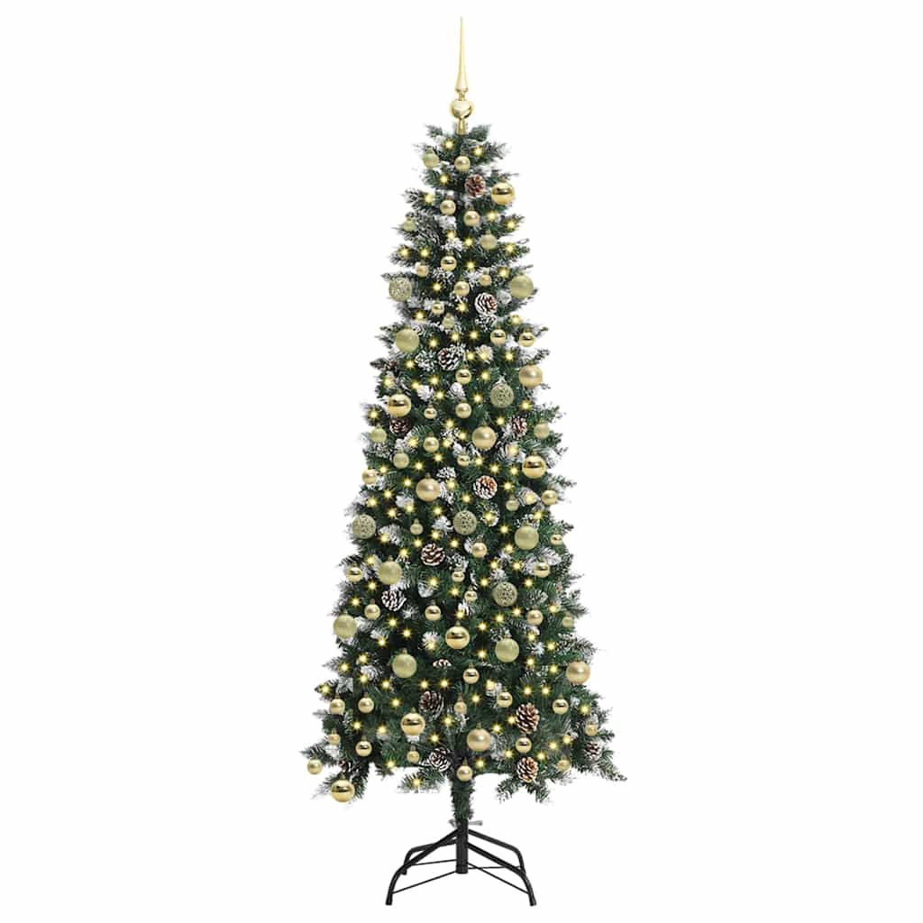 vidaXL Artificial Christmas Tree Green 210 cm 3