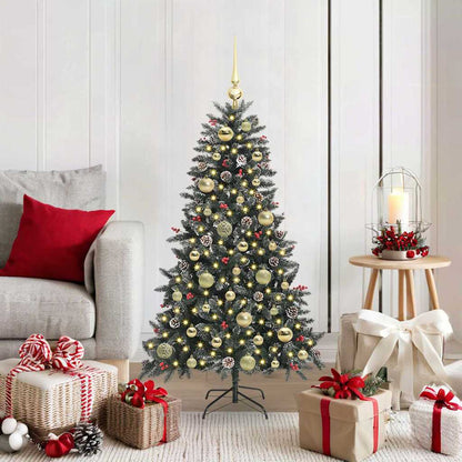 Artificial Christmas Tree Green 120 cm with LEDs &gold balls