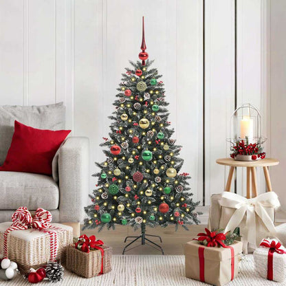 Artificial Christmas Tree Green 120 cm with LEDs &multicolour balls