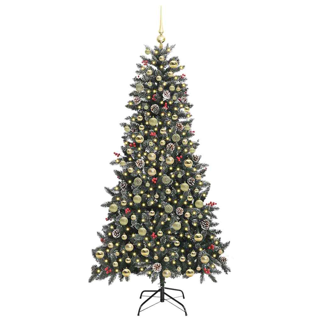 vidaXL Artificial Christmas Tree Green 210 cm 3