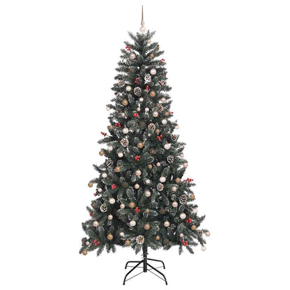 vidaXL Artificial Christmas Tree with 300 LEDs with Stand Green 240 cm 5