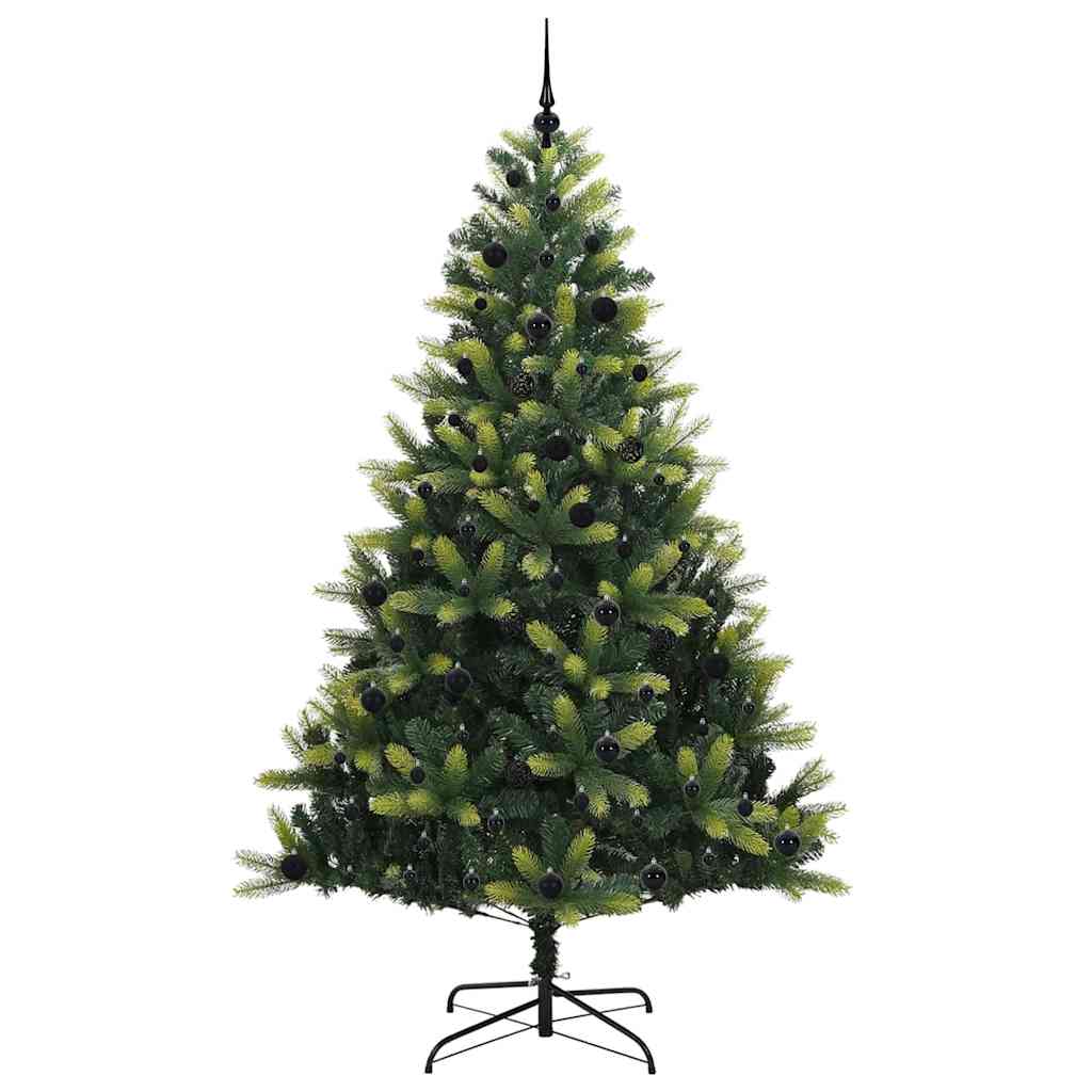 vidaXL Artificial Hinged Christmas Tree 300 LEDs Green 240 cm 4