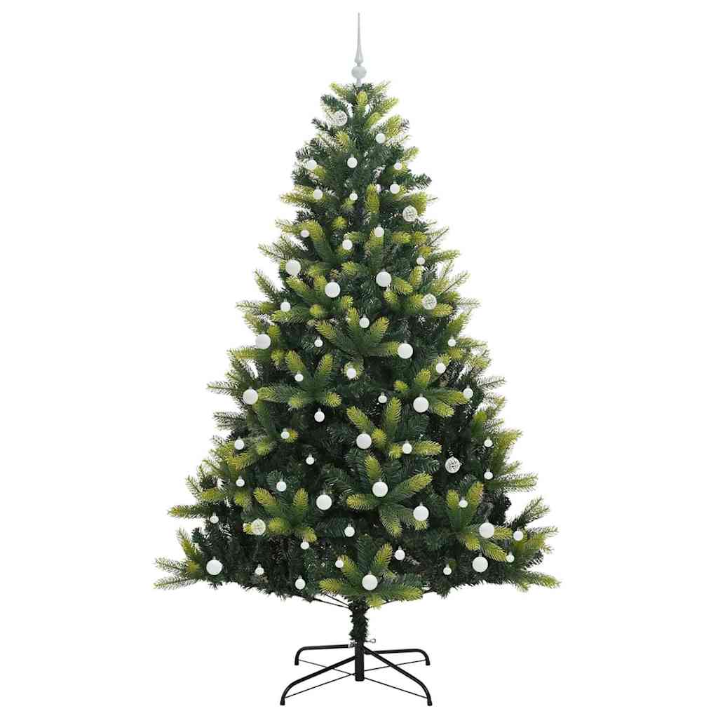 vidaXL Artificial Hinged Christmas Tree 300 LEDs Green 240 cm 4