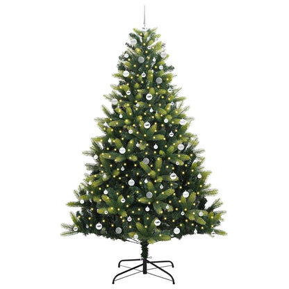 vidaXL Artificial Hinged Christmas Tree 300 LEDs Green 240 cm 3