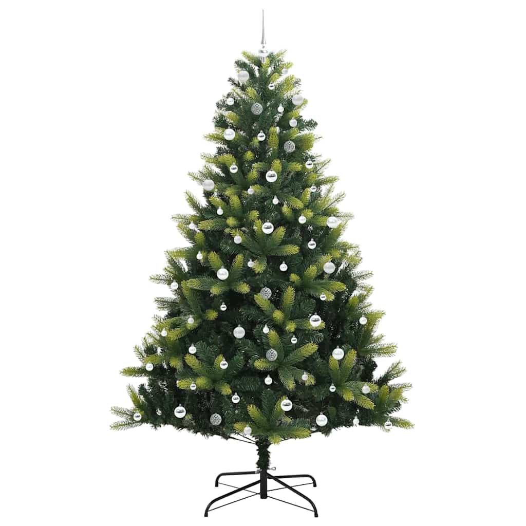 vidaXL Artificial Hinged Christmas Tree 300 LEDs Green 240 cm 4