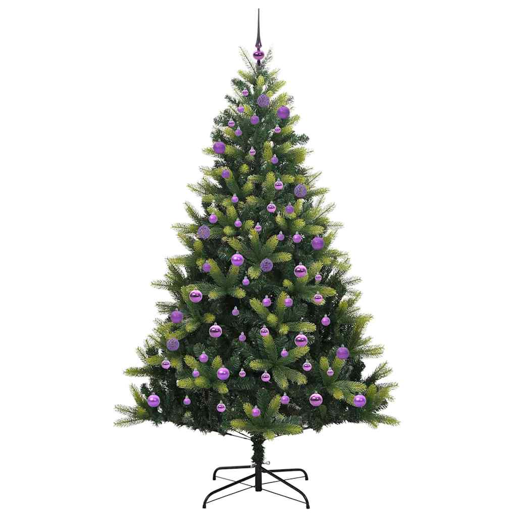 vidaXL Artificial Hinged Christmas Tree 300 LEDs Green 240 cm 4