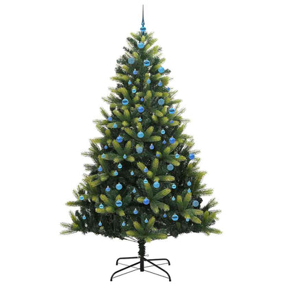 vidaXL Artificial Hinged Christmas Tree 300 LEDs Green 240 cm 4