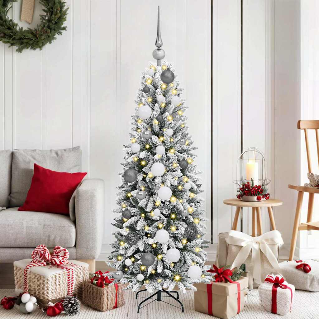 vidaXL Artificial Christmas Tree White 120 cm 1