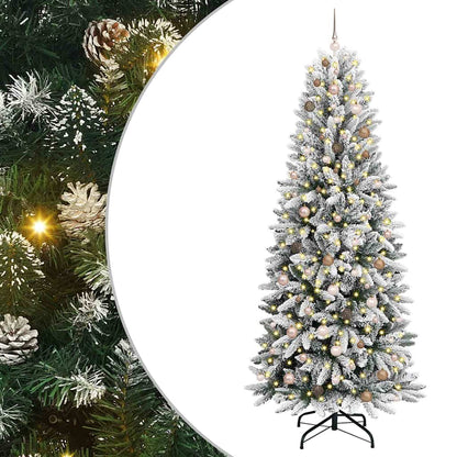 vidaXL Artificial Christmas Tree White 240 cm 2