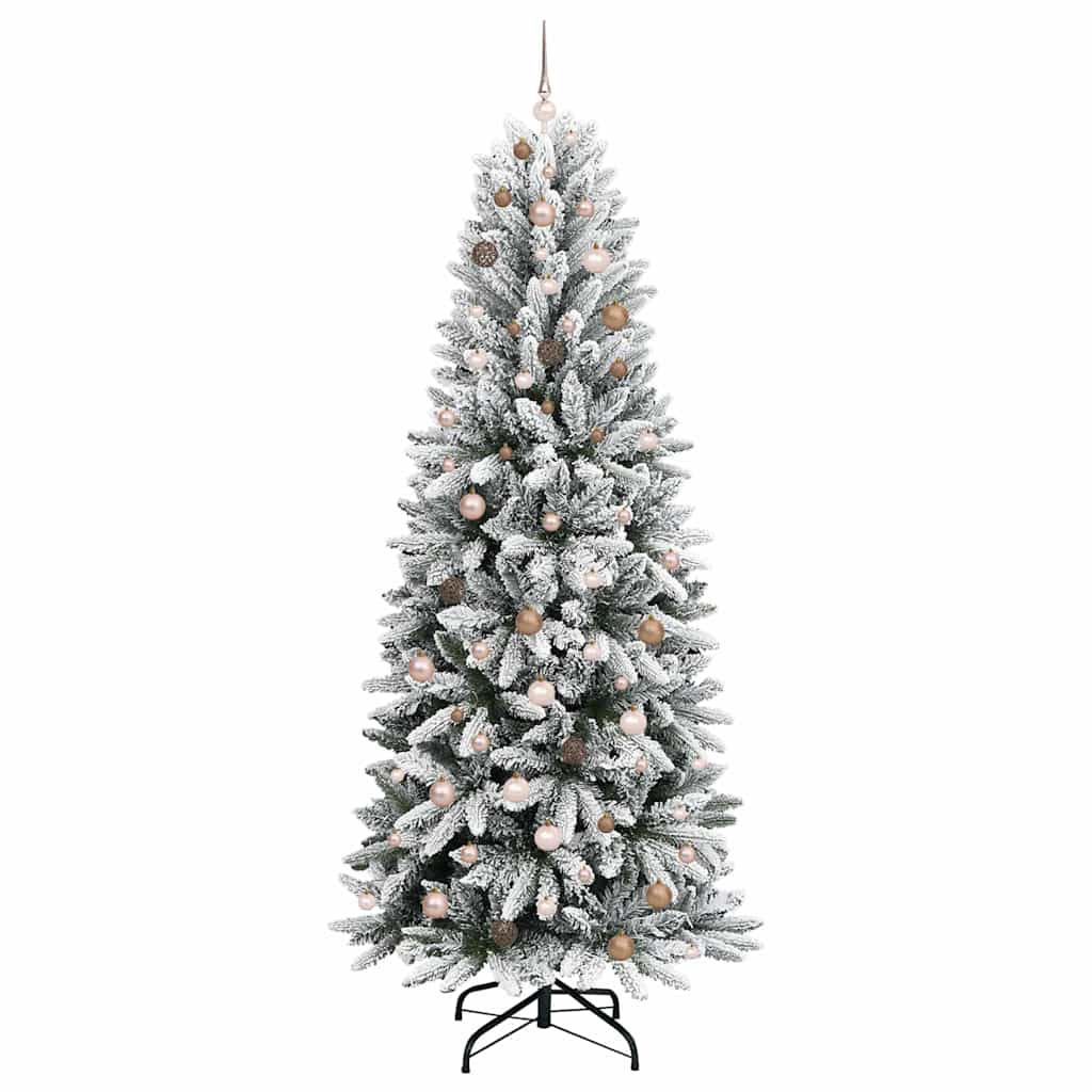 vidaXL Artificial Christmas Tree White 240 cm 4