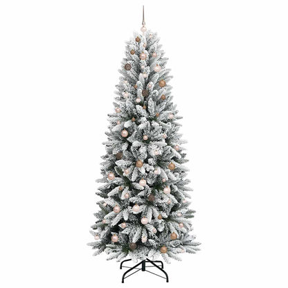 vidaXL Artificial Christmas Tree White 240 cm 4