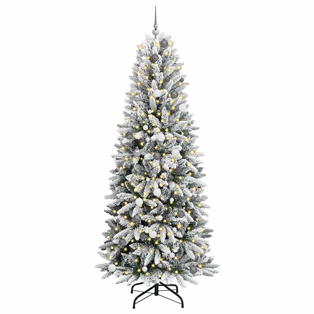 vidaXL Artificial Christmas Tree White 240 cm 3