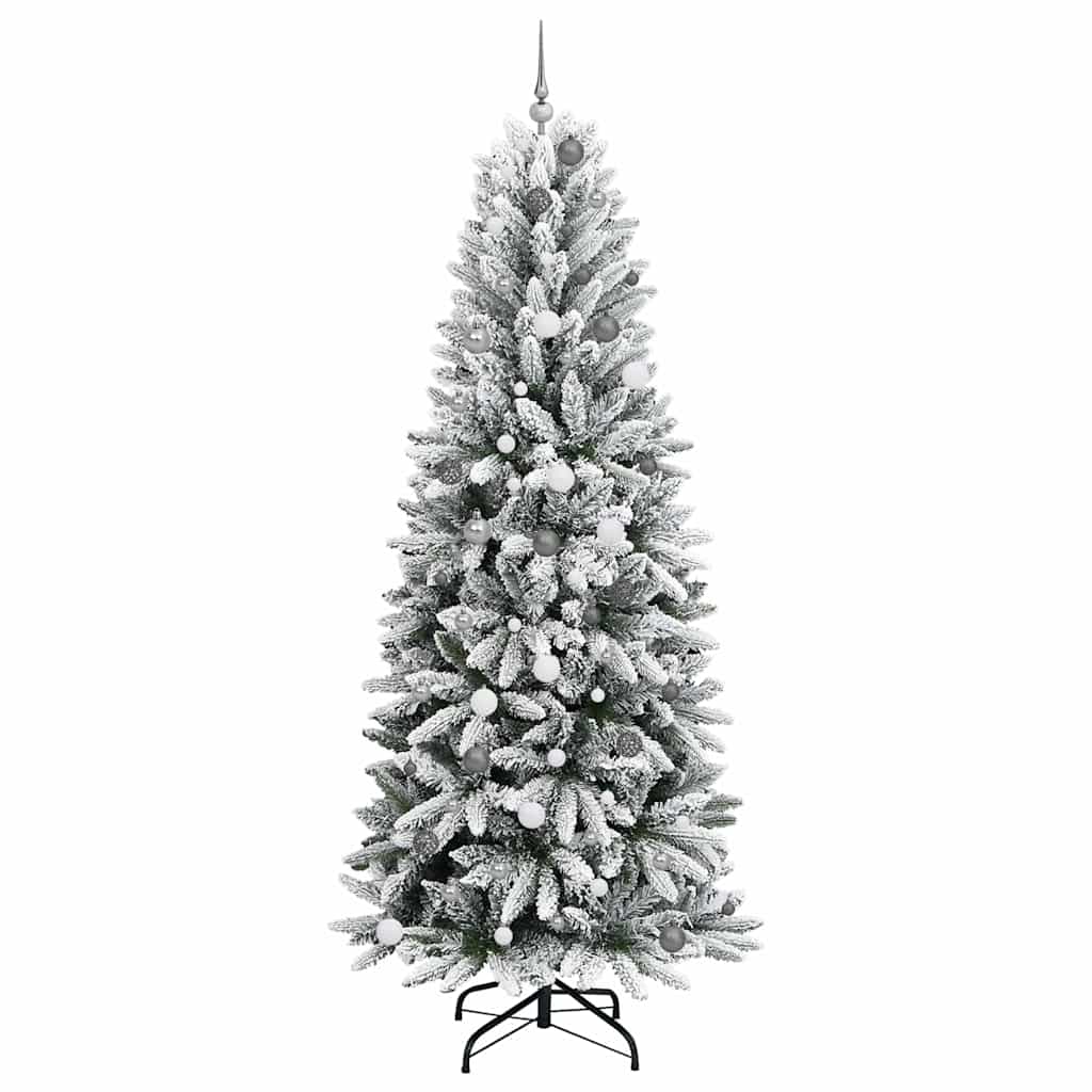 vidaXL Artificial Christmas Tree White 240 cm 4