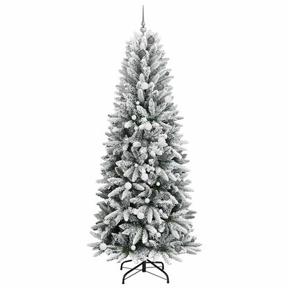 vidaXL Artificial Christmas Tree White 240 cm 4