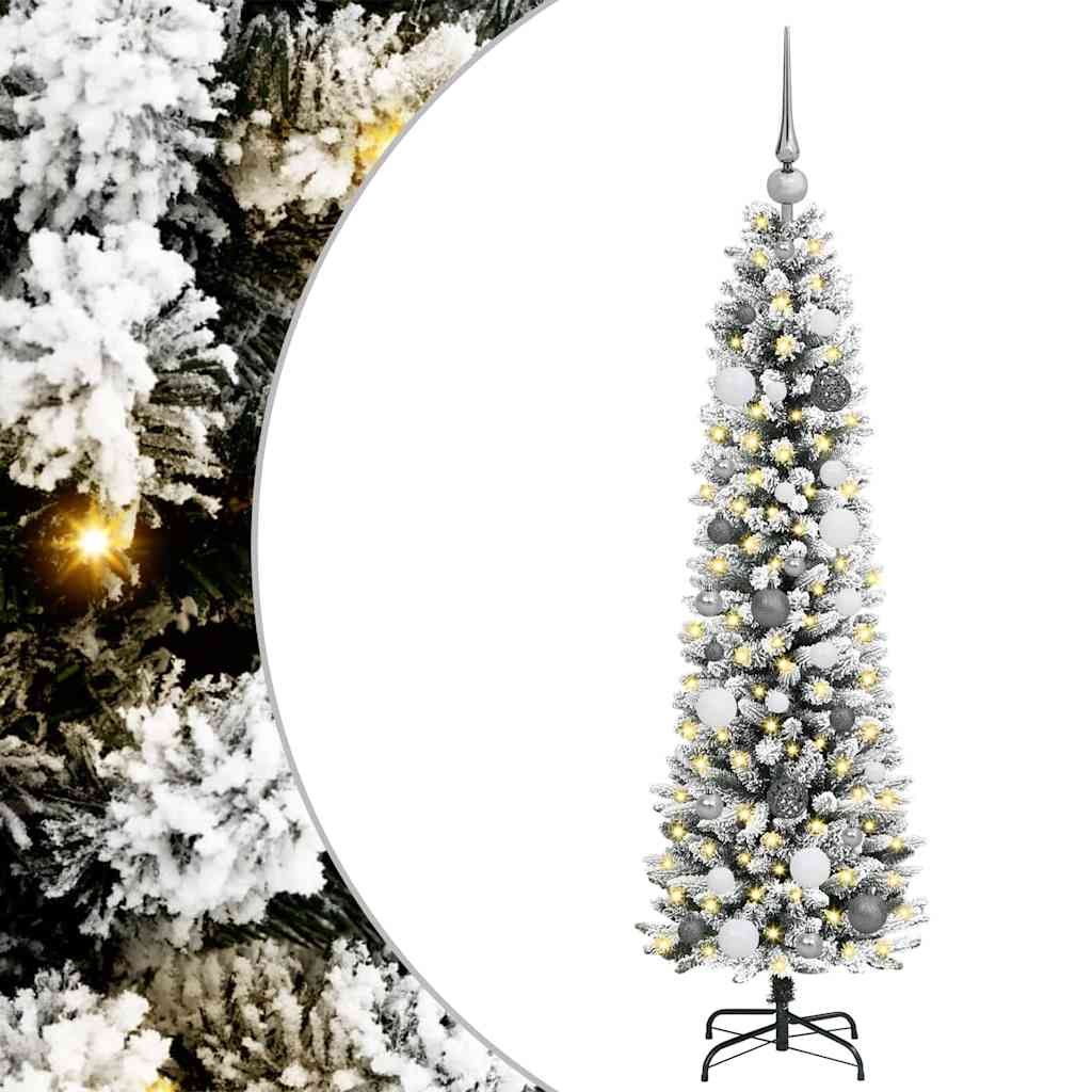 vidaXL Artificial Christmas Tree White 150 cm 2