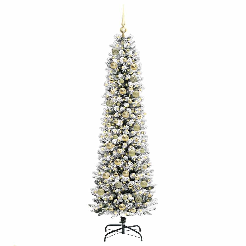 vidaXL Artificial Christmas Tree White 180 cm 3